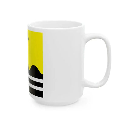 Flag of Tootsi Parish (Estonia) White Coffee Mug - Go Mug Yourself