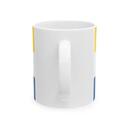 Flag of Tornedalians 2007 (Finland) White Coffee Mug - Go Mug Yourself