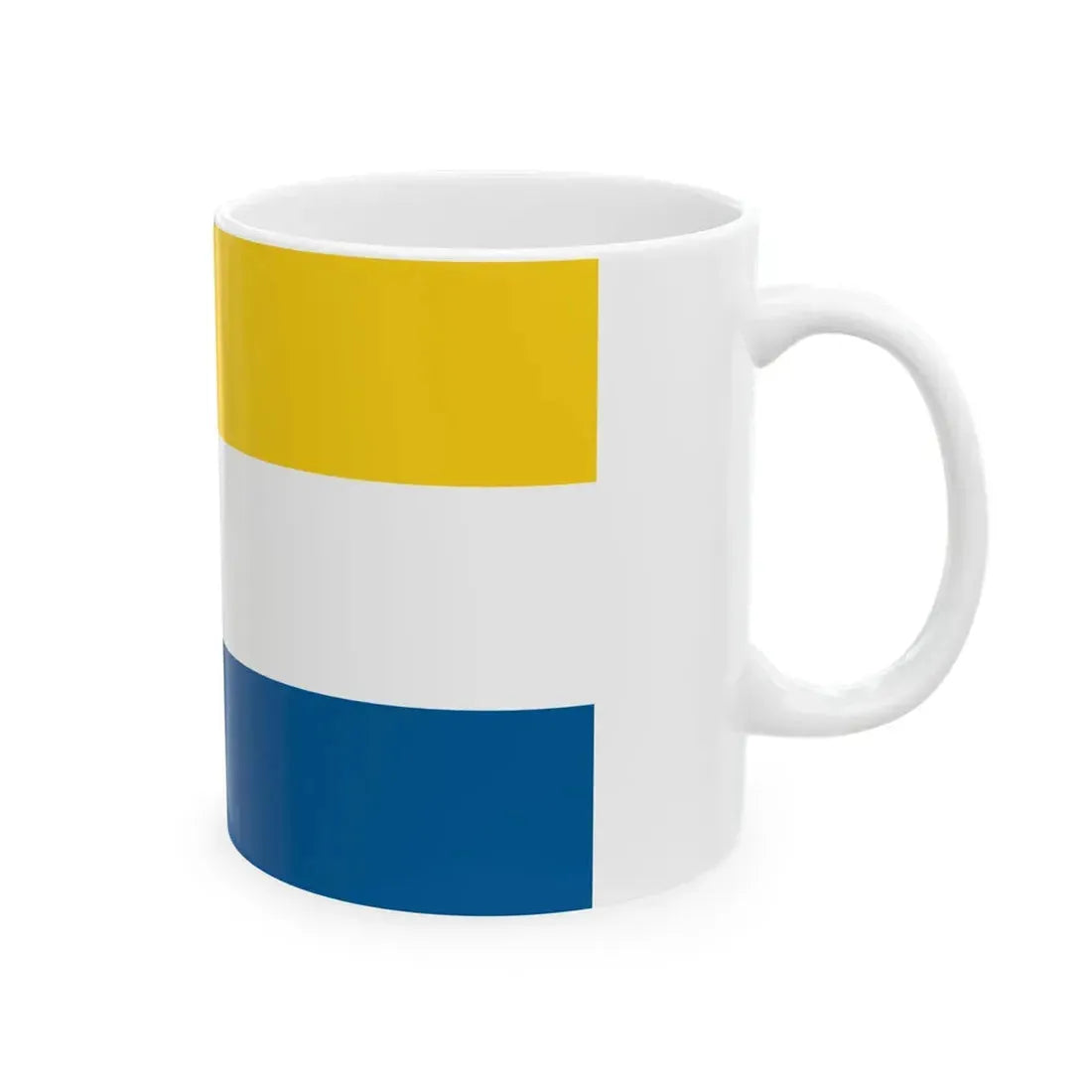Flag of Tornedalians 2007 (Finland) White Coffee Mug - Go Mug Yourself