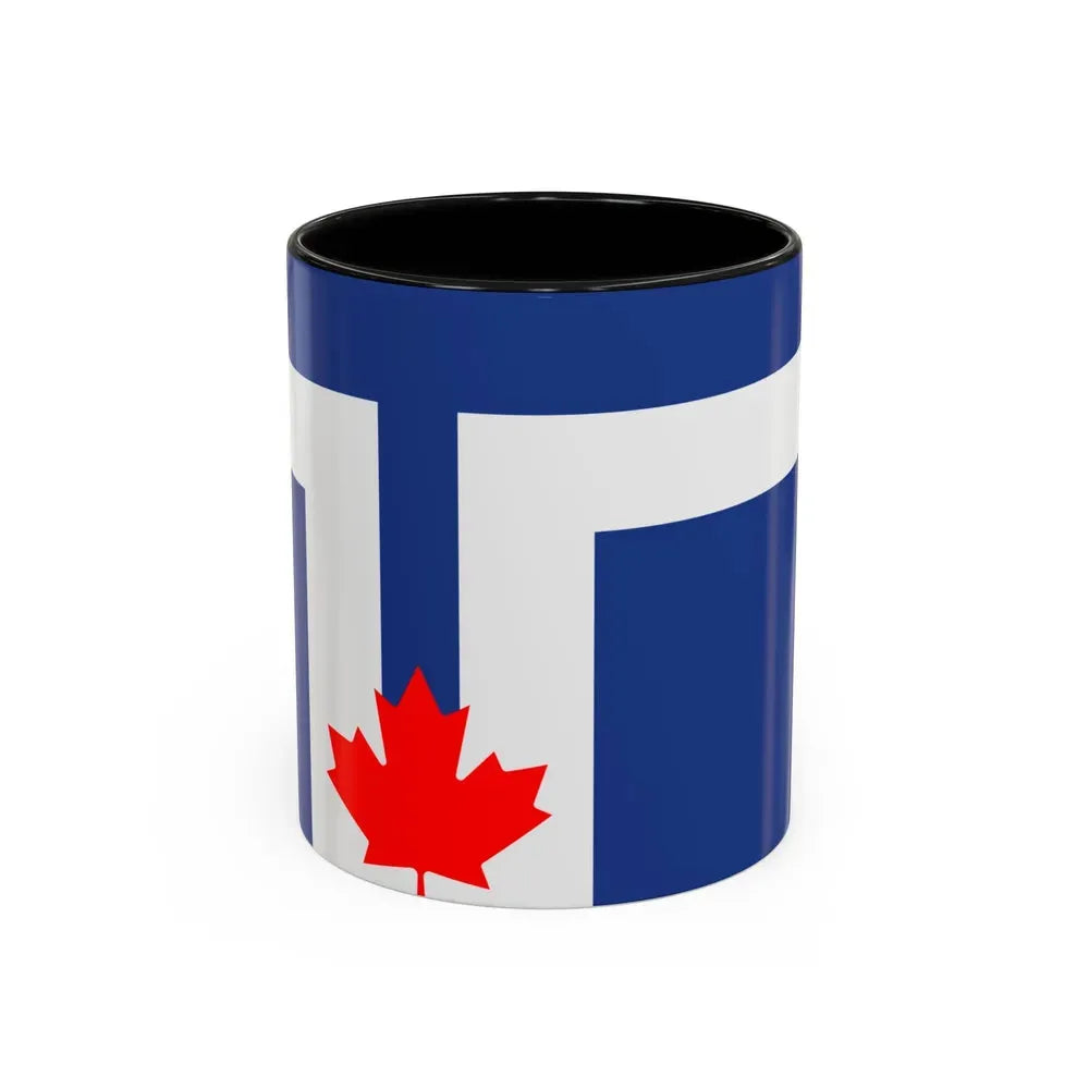 Flag of Toronto Canada - Accent Coffee Mug 11oz Black - Go Mug Yourself