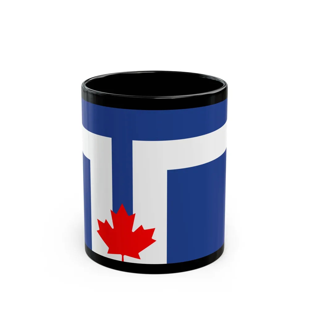 Flag of Toronto Canada - Black Coffee Mug-11oz-Go Mug Yourself