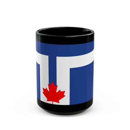 Flag of Toronto Canada - Black Coffee Mug-15oz-Go Mug Yourself