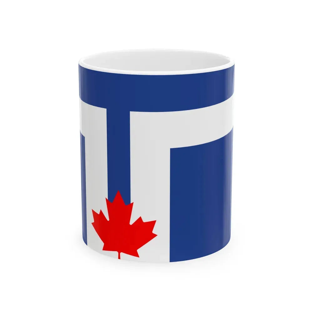 Flag of Toronto Canada - White Coffee Mug 11oz - Go Mug Yourself