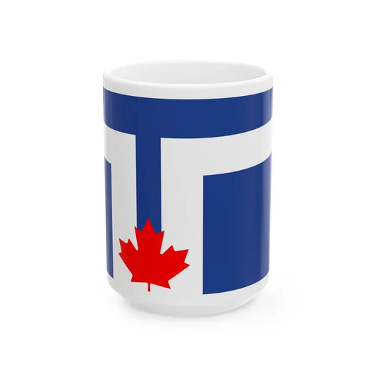 Flag of Toronto Canada - White Coffee Mug 15oz - Go Mug Yourself