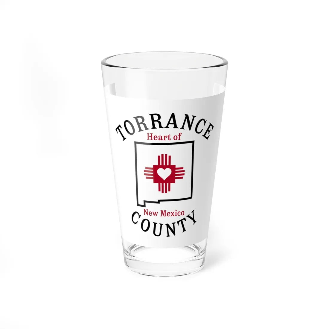 Flag of Torrance County New Mexico (Mexico) Pint Glass 16oz 16oz - Go Mug Yourself