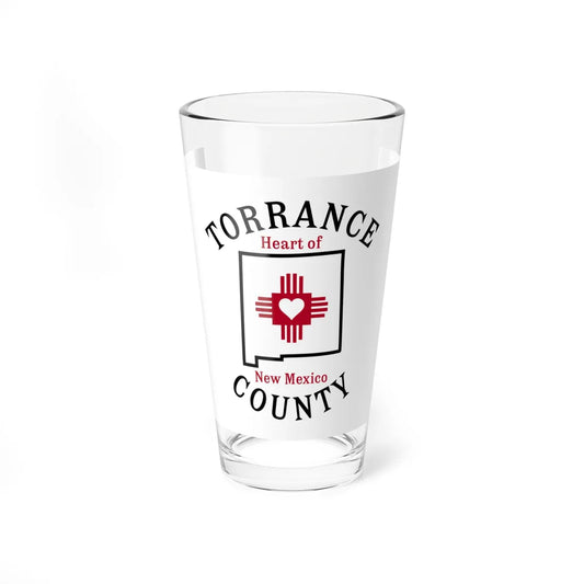 Flag of Torrance County New Mexico (Mexico) Pint Glass 16oz 16oz - Go Mug Yourself