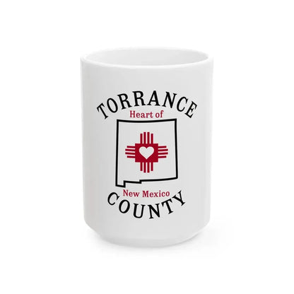 Flag of Torrance County New Mexico (Mexico) White Coffee Mug 15oz - Go Mug Yourself