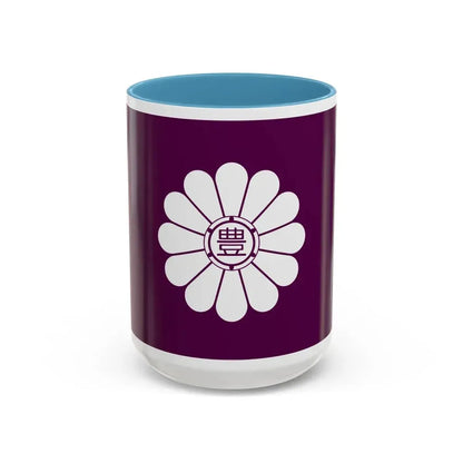 Flag of Toshima Tokyo Japan - Accent Coffee Mug 15oz Light Blue - Go Mug Yourself