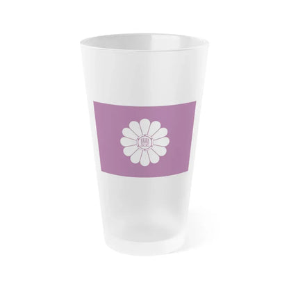 Flag of Toshima Tokyo Japan - Frosted Pint Glass 16oz 16oz Frosted - Go Mug Yourself