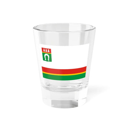 Flag of Tosnensky rayon Leningrad oblast (Russia) Shot Glass 1.5oz 1.5oz - Go Mug Yourself
