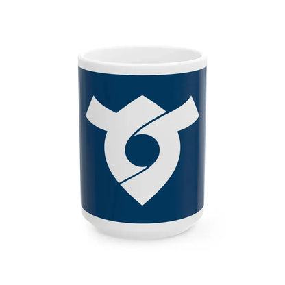 Flag of Tosu Saga (Japan) White Coffee Mug 15oz - Go Mug Yourself