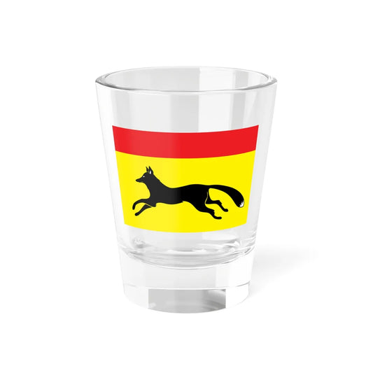 Flag of Totemsky rayon Vologda oblast (Russia) Shot Glass 1.5oz 1.5oz - Go Mug Yourself
