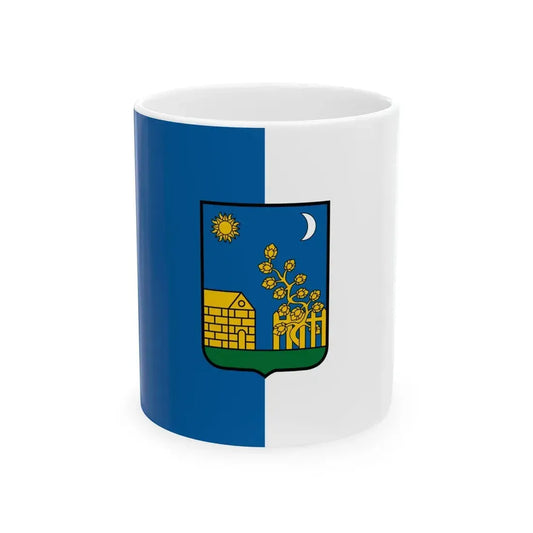 Flag of Totkomlos (Hungary) White Coffee Mug 11oz - Go Mug Yourself