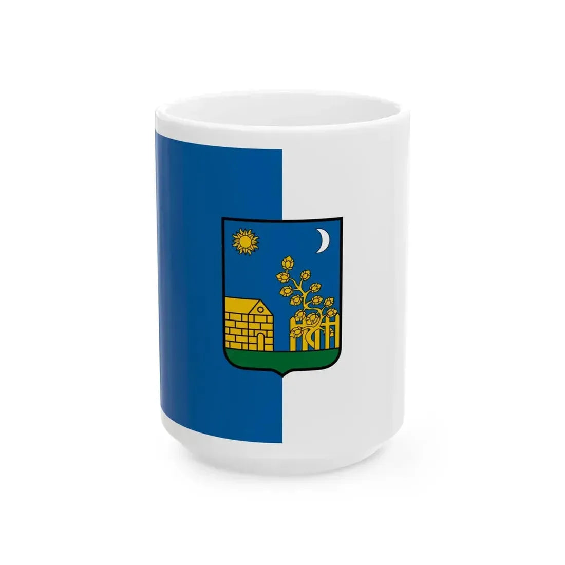 Flag of Totkomlos (Hungary) White Coffee Mug 15oz - Go Mug Yourself