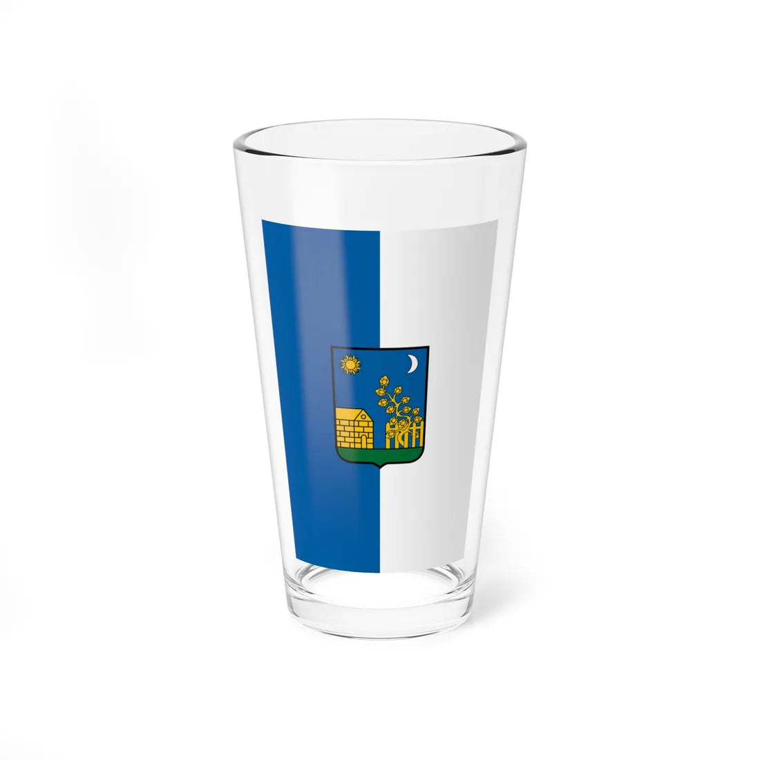 Flag of Totkomlos vertical (Hungary) Pint Glass 16oz 16oz - Go Mug Yourself