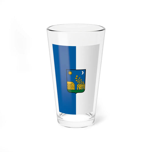 Flag of Totkomlos vertical (Hungary) Pint Glass 16oz 16oz - Go Mug Yourself