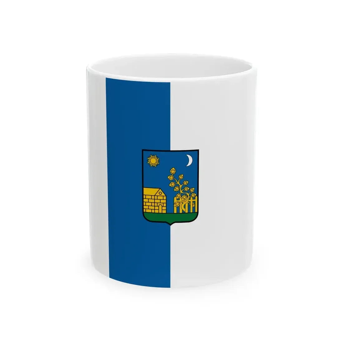Flag of Totkomlos vertical (Hungary) White Coffee Mug 11oz - Go Mug Yourself