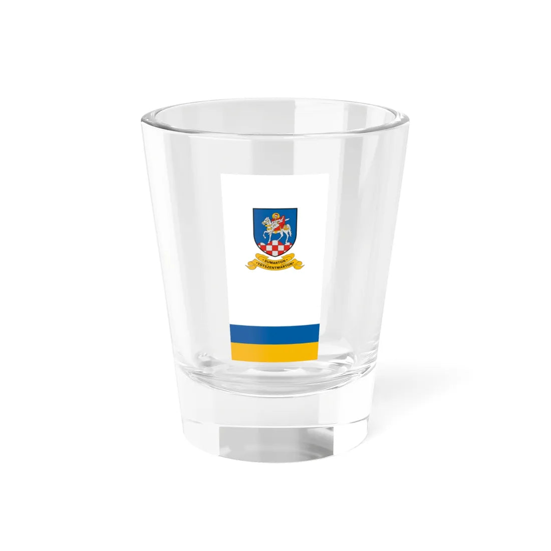 Flag of Totszentmarton (Hungary) Shot Glass 1.5oz 1.5oz - Go Mug Yourself