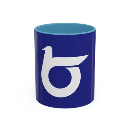 Flag of Tottori Prefecture Japan - Accent Coffee Mug 11oz Light Blue - Go Mug Yourself