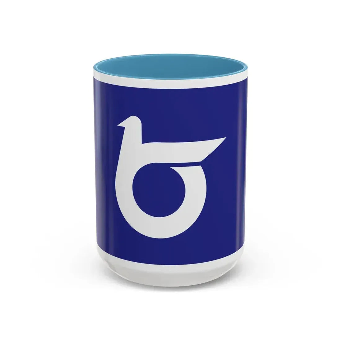 Flag of Tottori Prefecture Japan - Accent Coffee Mug 15oz Light Blue - Go Mug Yourself