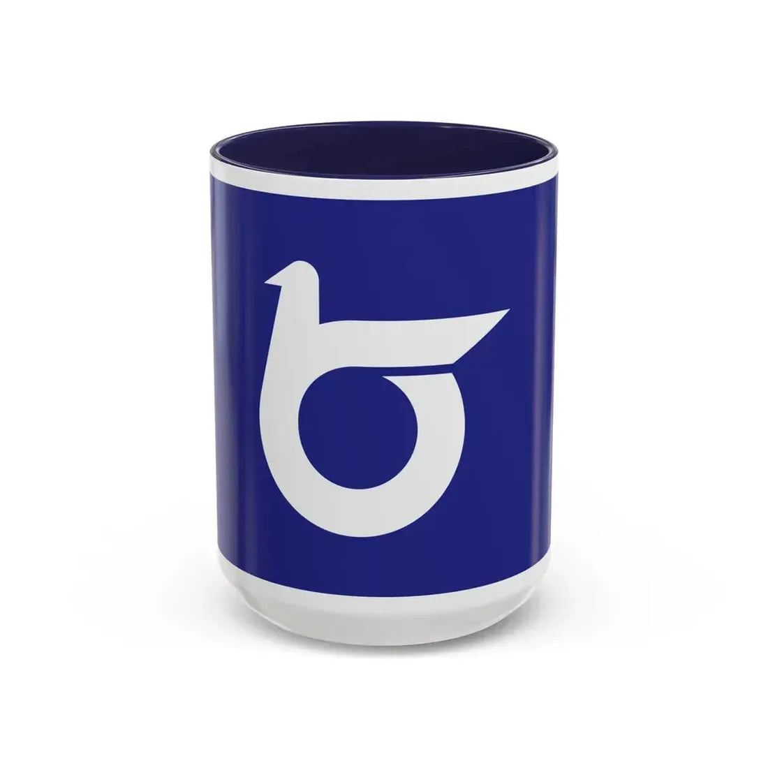 Flag of Tottori Prefecture Japan - Accent Coffee Mug 15oz Navy - Go Mug Yourself
