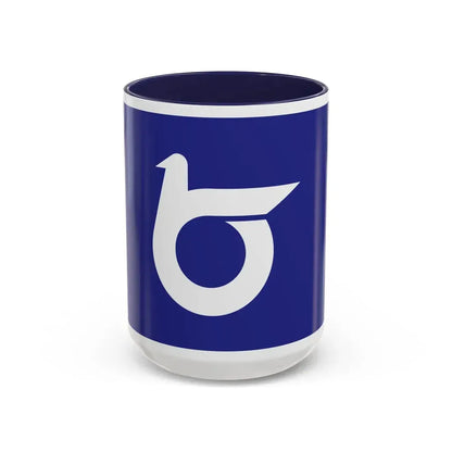 Flag of Tottori Prefecture Japan - Accent Coffee Mug 15oz Navy - Go Mug Yourself