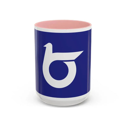 Flag of Tottori Prefecture Japan - Accent Coffee Mug 15oz Pink - Go Mug Yourself