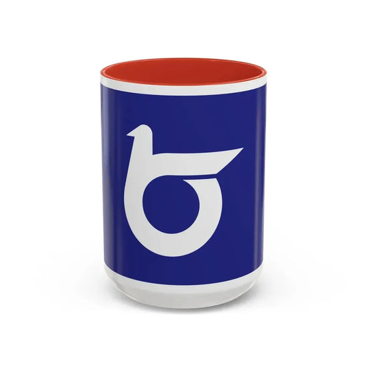 Flag of Tottori Prefecture Japan - Accent Coffee Mug 15oz Red - Go Mug Yourself