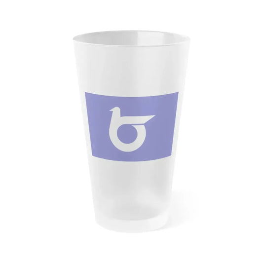 Flag of Tottori Prefecture Japan - Frosted Pint Glass 16oz 16oz Frosted - Go Mug Yourself