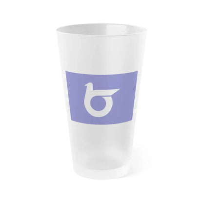 Flag of Tottori Prefecture Japan - Frosted Pint Glass 16oz 16oz Frosted - Go Mug Yourself