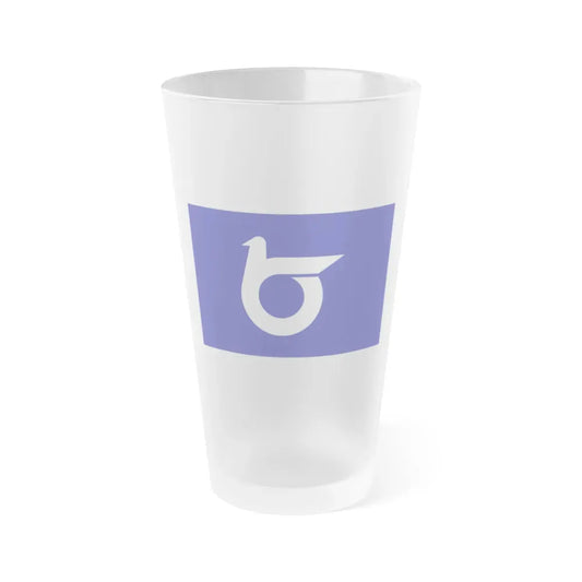 Flag of Tottori Prefecture Japan - Frosted Pint Glass 16oz 16oz Frosted - Go Mug Yourself