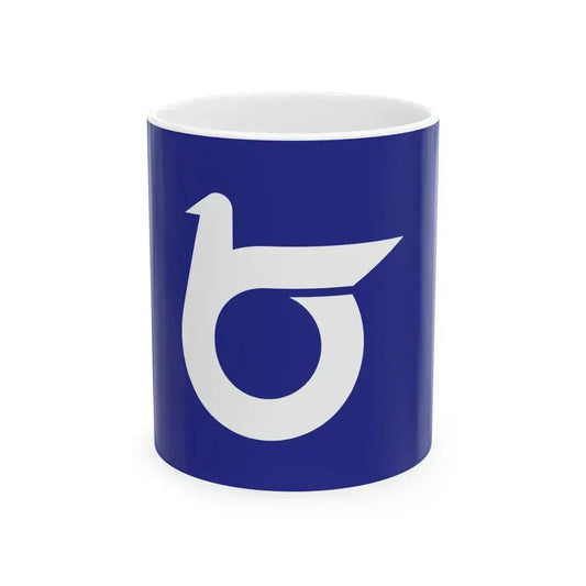 Flag of Tottori Prefecture Japan - White Coffee Mug 11oz - Go Mug Yourself