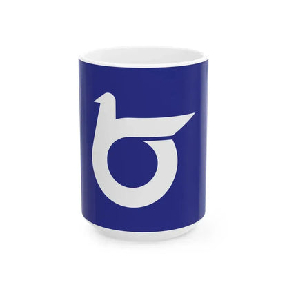 Flag of Tottori Prefecture (Japan) White Coffee Mug 15oz - Go Mug Yourself