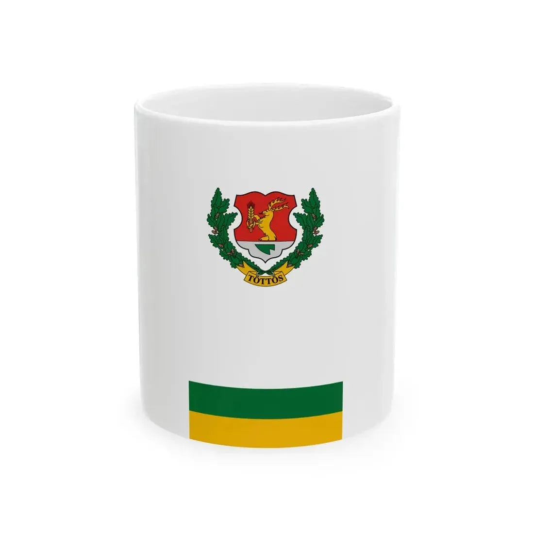 Flag of Tottos (Hungary) White Coffee Mug 11oz - Go Mug Yourself