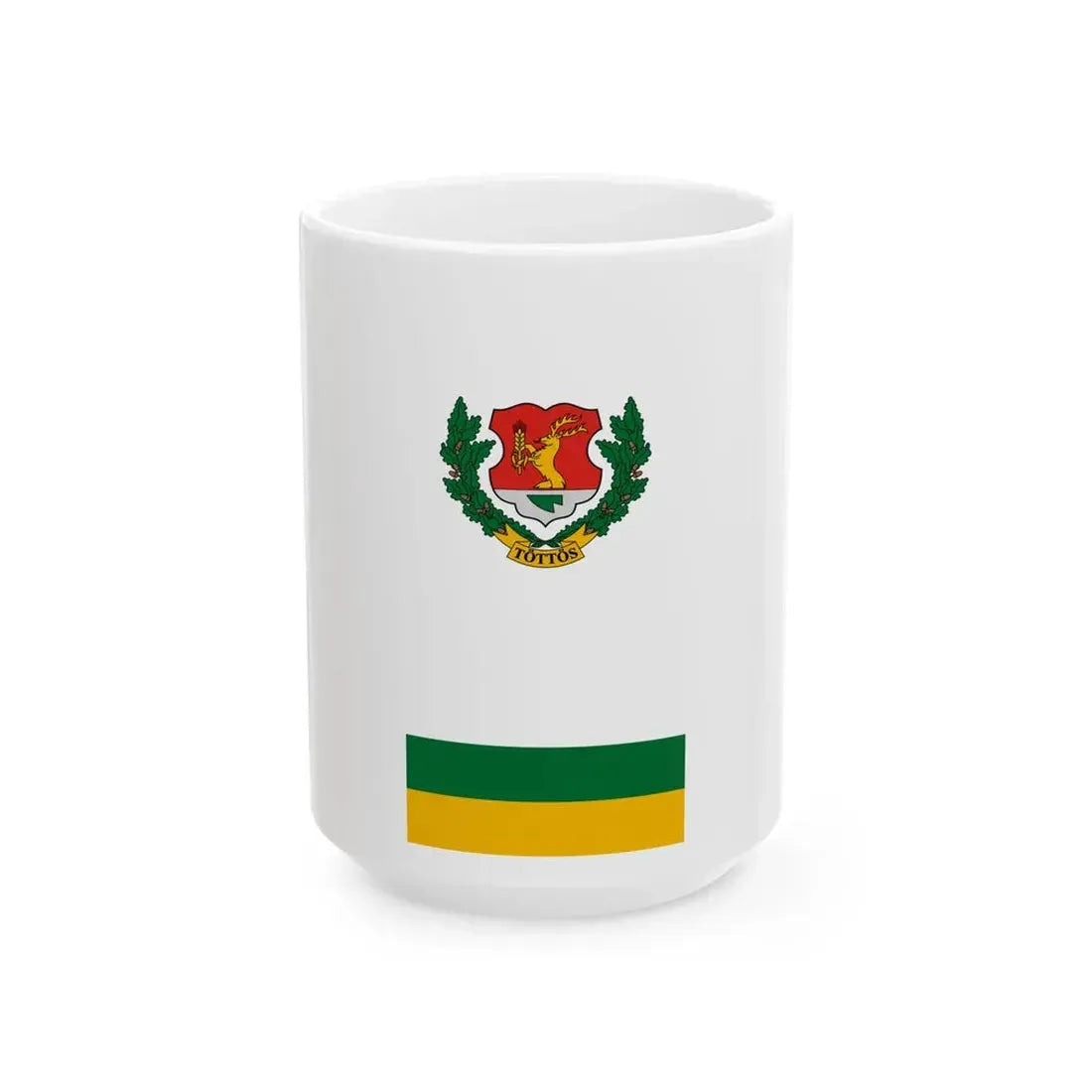Flag of Tottos (Hungary) White Coffee Mug 15oz - Go Mug Yourself