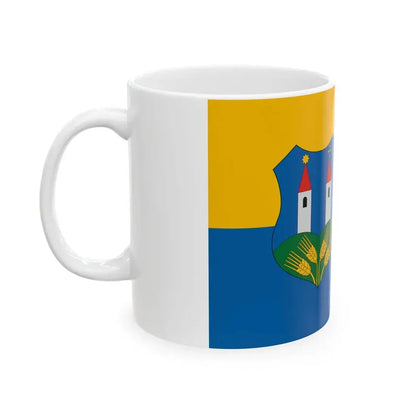 Flag of Totvazsony (Hungary) White Coffee Mug - Go Mug Yourself