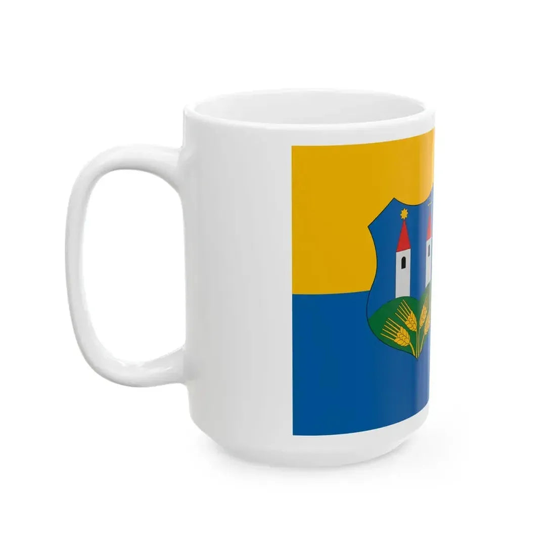 Flag of Totvazsony (Hungary) White Coffee Mug - Go Mug Yourself