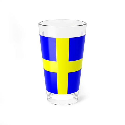 Flag of Toulon (France) Pint Glass 16oz 16oz - Go Mug Yourself