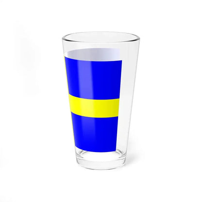 Flag of Toulon (France) Pint Glass 16oz - Go Mug Yourself