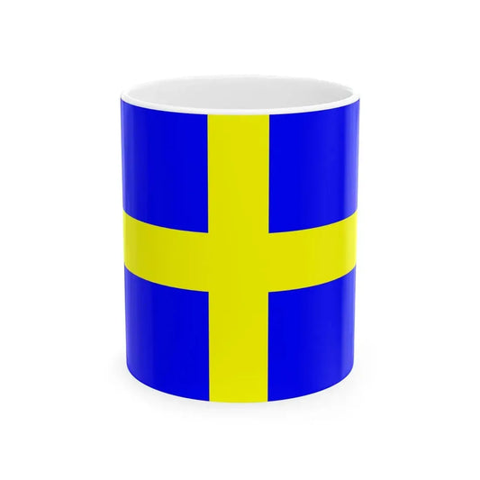 Flag of Toulon (France) White Coffee Mug 11oz - Go Mug Yourself