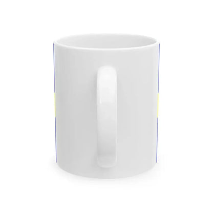 Flag of Toulon (France) White Coffee Mug - Go Mug Yourself