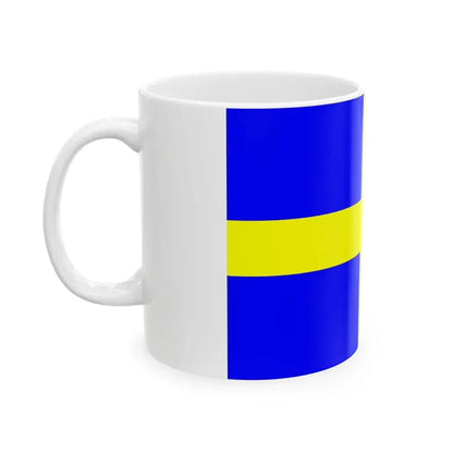 Flag of Toulon (France) White Coffee Mug - Go Mug Yourself