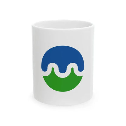 Flag of Towada Aomori (Japan) White Coffee Mug 11oz - Go Mug Yourself