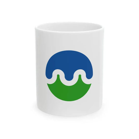 Flag of Towada Aomori (Japan) White Coffee Mug 11oz - Go Mug Yourself