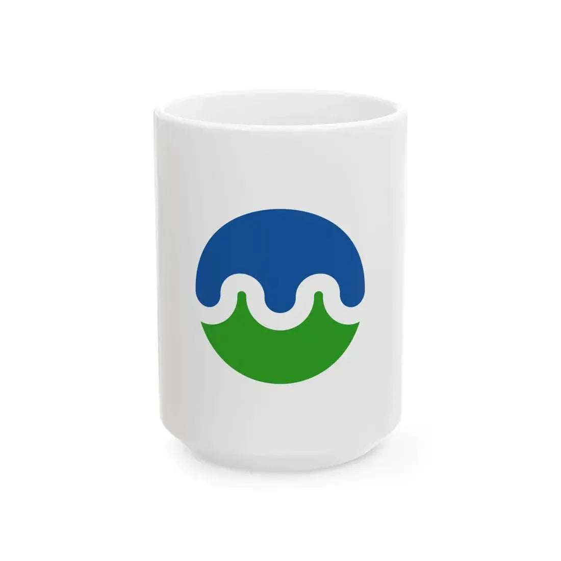 Flag of Towada Aomori (Japan) White Coffee Mug 15oz - Go Mug Yourself