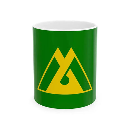 Flag of Toyama Prefecture 1957-1988 (Japan) White Coffee Mug 11oz - Go Mug Yourself