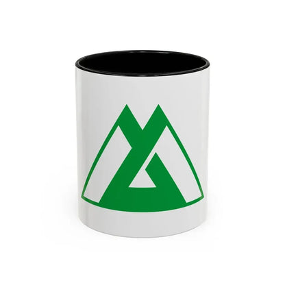 Flag of Toyama Prefecture Japan - Accent Coffee Mug 11oz Black - Go Mug Yourself