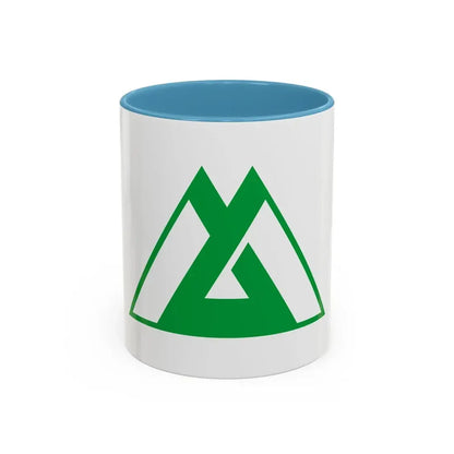 Flag of Toyama Prefecture Japan - Accent Coffee Mug 11oz Light Blue - Go Mug Yourself
