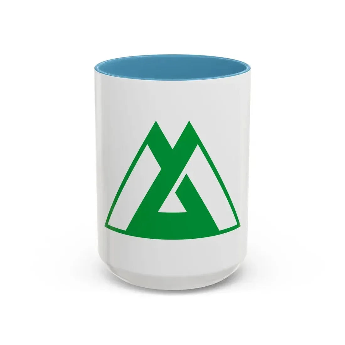 Flag of Toyama Prefecture Japan - Accent Coffee Mug 15oz Light Blue - Go Mug Yourself