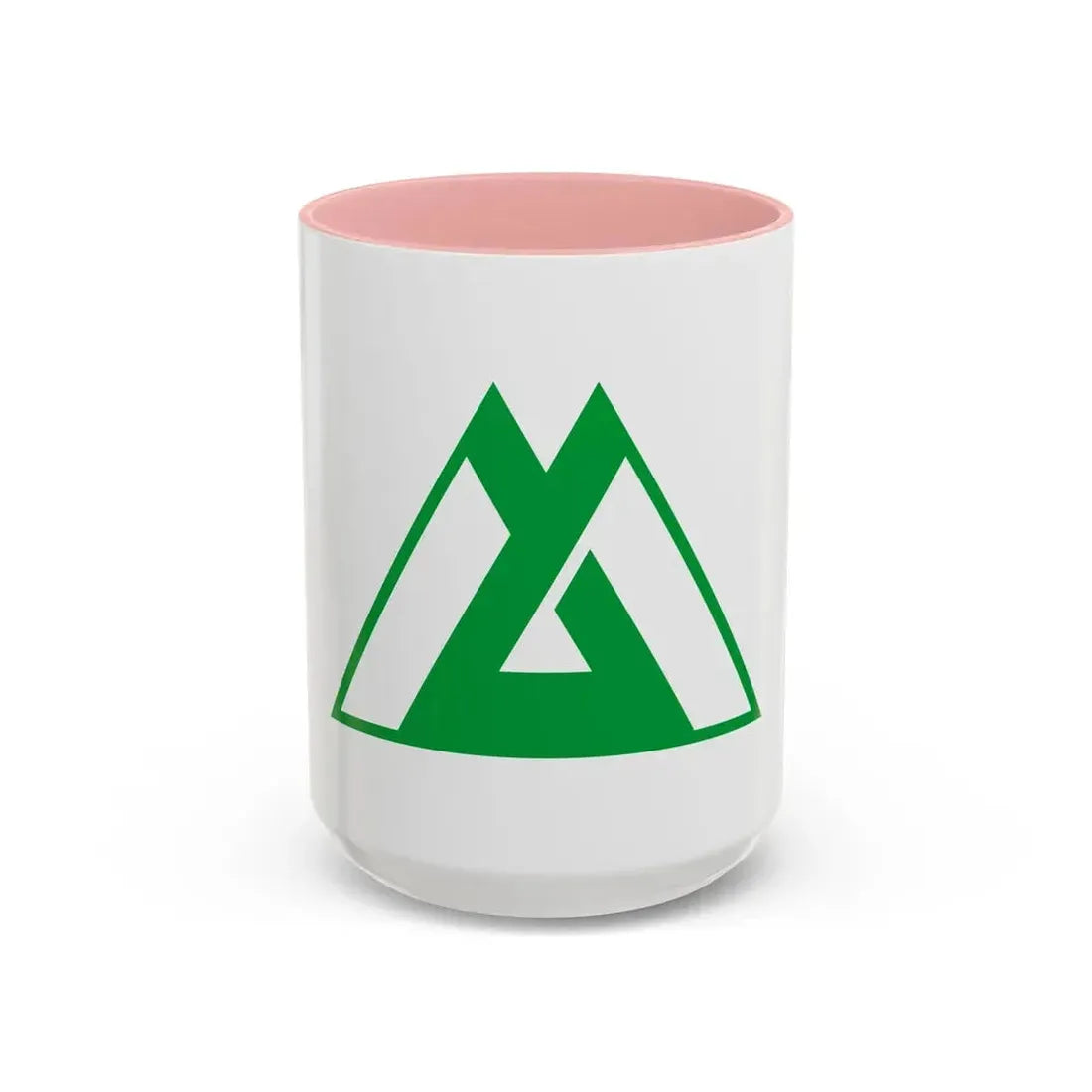 Flag of Toyama Prefecture Japan - Accent Coffee Mug 15oz Pink - Go Mug Yourself